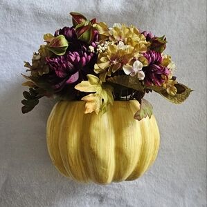 Autumn Floral Pumpkin Light Up Arrangement